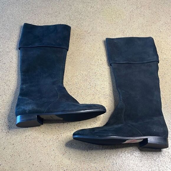 Antonio Melani “Gable” Black Suede Tall Boots sz 6 - Picture 3 of 11